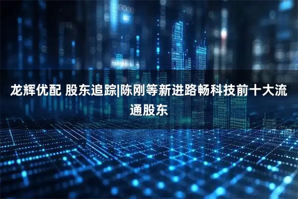 龙辉优配 股东追踪|陈刚等新进路畅科技前十大流通股东
